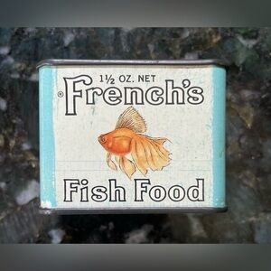 Vtg 🐠 FRENCH’S FISH FOOD TIN
